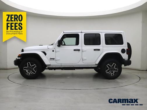 White 2025 Jeep Wrangler Sahara