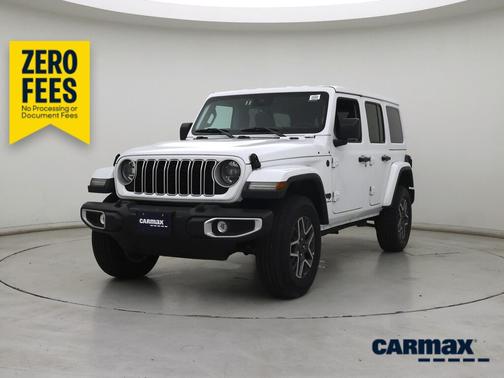 White 2025 Jeep Wrangler Sahara