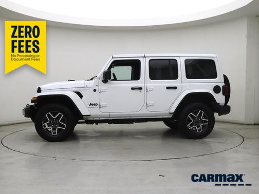 White 2025 Jeep Wrangler Sahara