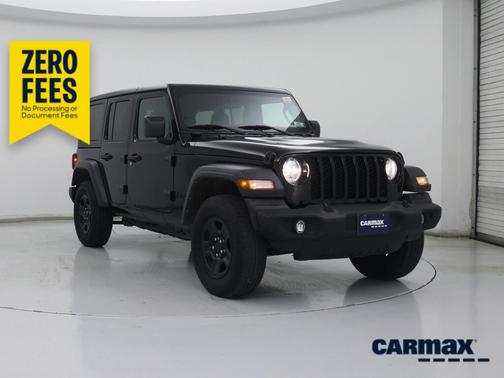 Black 2024 Jeep Wrangler Sport
