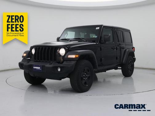 Black 2024 Jeep Wrangler Sport