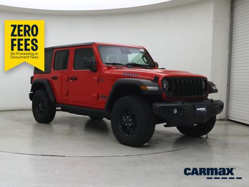 Red 2025 Jeep Wrangler 4xe Willy's