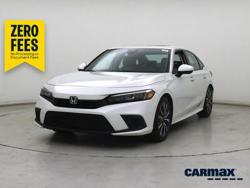 White 2022 Honda Civic EX