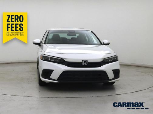 White 2022 Honda Civic EX
