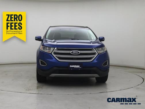 Blue 2018 Ford Edge Titanium