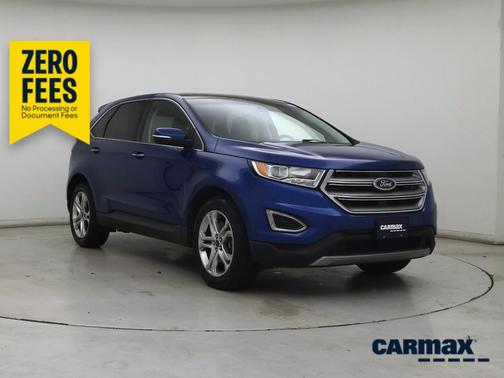 Blue 2018 Ford Edge Titanium