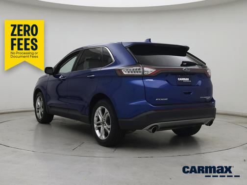 Blue 2018 Ford Edge Titanium