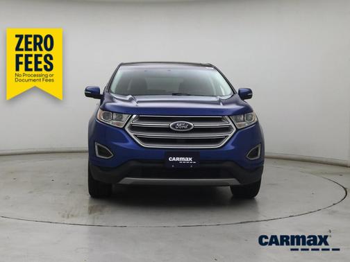 Blue 2018 Ford Edge Titanium