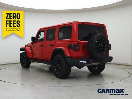 Red 2025 Jeep Wrangler 4xe Sahara