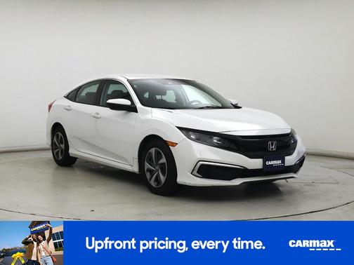 White 2019 Honda Civic LX