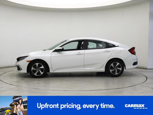 White 2019 Honda Civic LX