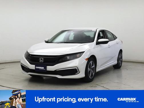 White 2019 Honda Civic LX