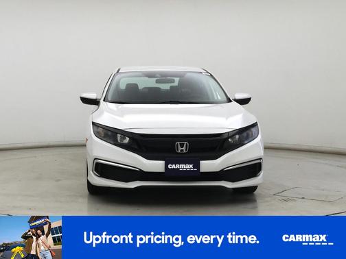 White 2019 Honda Civic LX