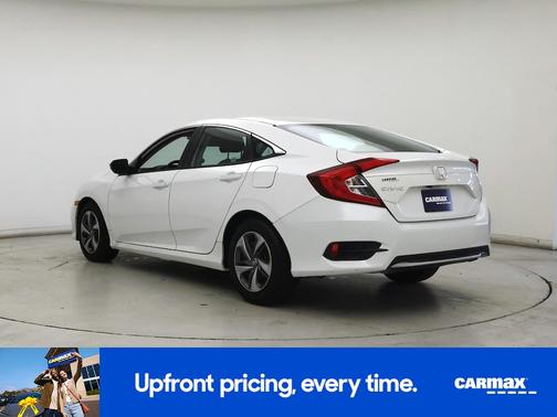 White 2019 Honda Civic LX