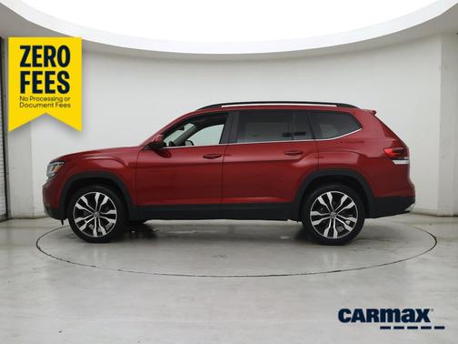 Red 2022 Volkswagen Atlas SE w/Tech