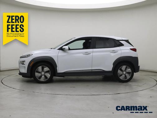 White 2021 Hyundai KONA EV Limited