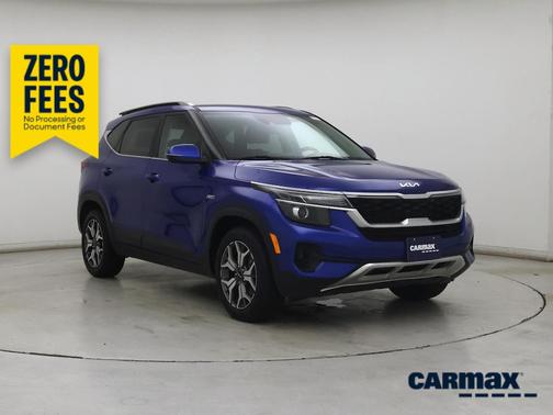 Blue 2022 Kia Seltos EX