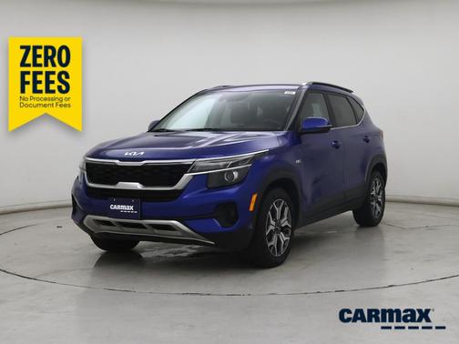 Blue 2022 Kia Seltos EX