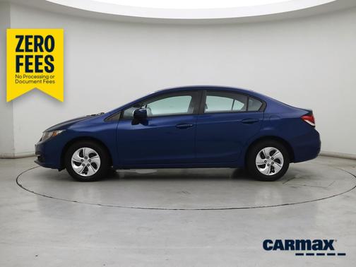 Blue 2015 Honda Civic LX