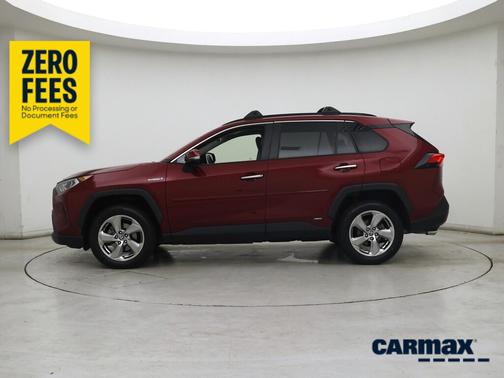 Red 2021 Toyota RAV4 Hybrid Limited