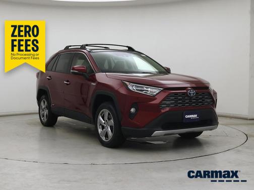 Red 2021 Toyota RAV4 Hybrid Limited