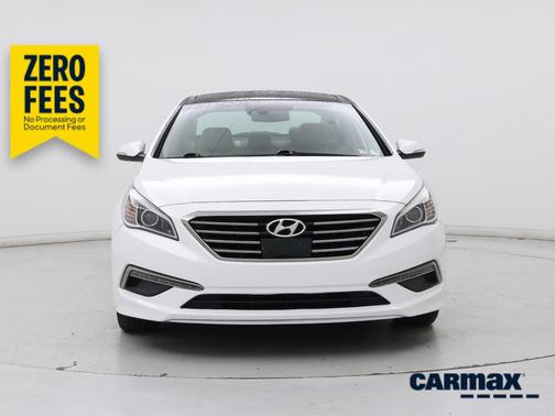 White 2015 Hyundai SONATA Limited