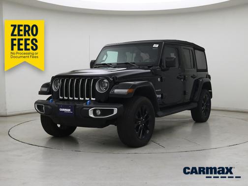 Black 2023 Jeep Wrangler 4xe Unlimited Sahara