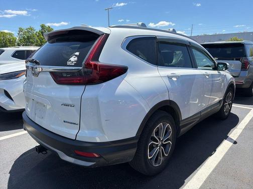 Platinum White 2021 Honda CR-V Hybrid EX-L
