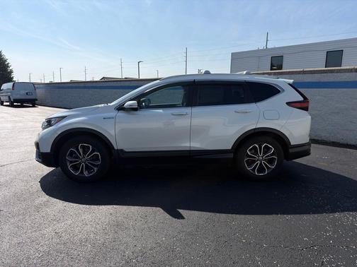 Platinum White 2021 Honda CR-V Hybrid EX-L