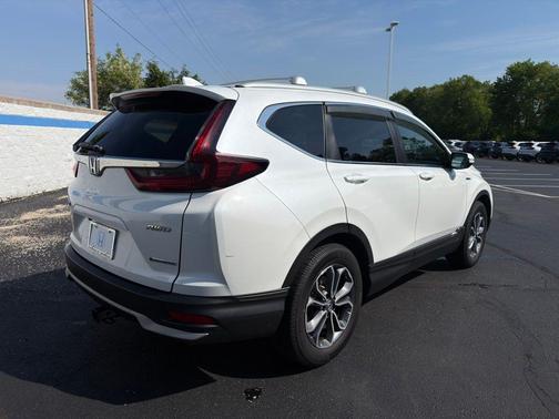 Platinum White 2021 Honda CR-V Hybrid EX-L