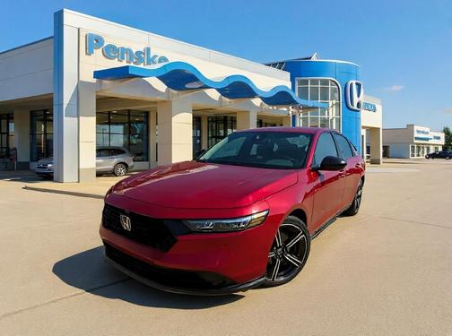 Radiant Red Metallic 2026 Honda Accord Hybrid Sport