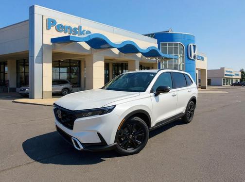 Platinum White Pearl 2026 Honda CR-V Hybrid Sport Touring