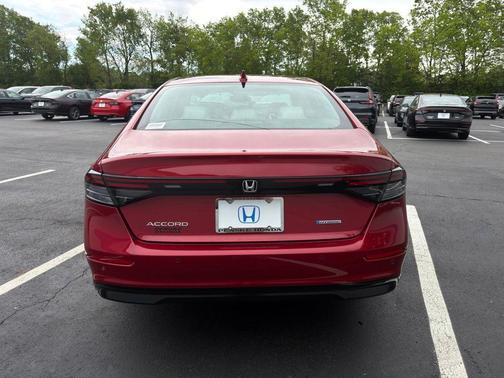 Radiant Red Metallic 2026 Honda Accord Hybrid EX-L