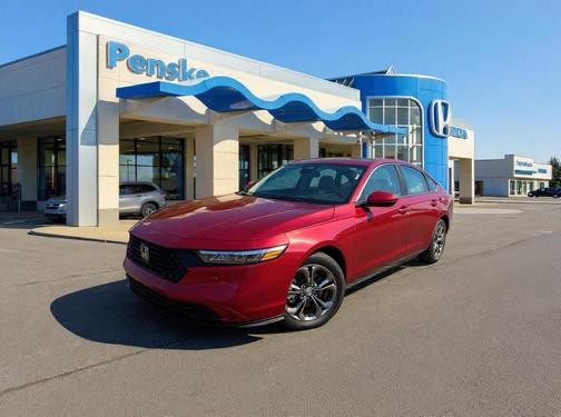 Radiant Red Metallic 2026 Honda Accord Hybrid EX-L