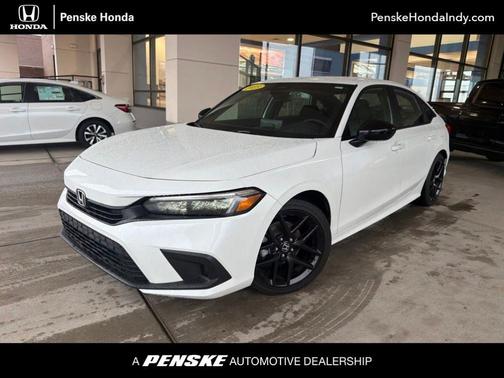 Platinum White 2023 Honda Civic Sport