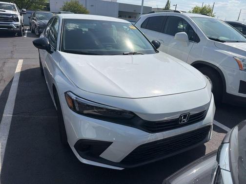 Platinum White 2023 Honda Civic Sport
