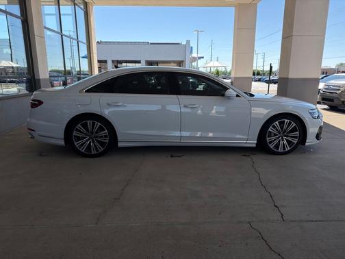 Glacier White 2023 Audi A8 L 55
