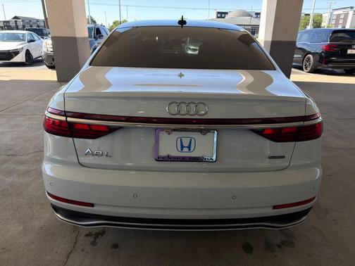 Glacier White Metallic 2023 Audi A8 L 55
