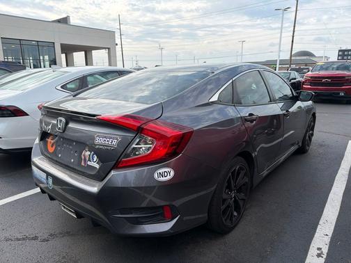 Modern Steel Metallic 2020 Honda Civic Sport