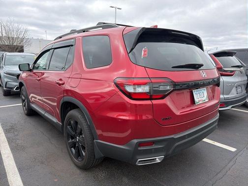 Red 2025 Honda Pilot Black Edition