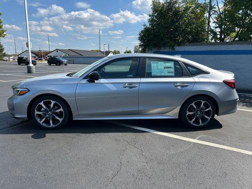 Solar Silver Metallic 2026 Honda Civic Hybrid Sport