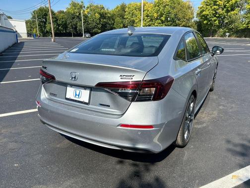 Solar Silver Metallic 2026 Honda Civic Hybrid Sport