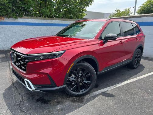 Radiant Red Metallic 2026 Honda CR-V Hybrid Sport Touring