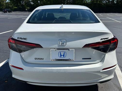 Platinum White Pearl 2026 Honda Civic Hybrid Sport