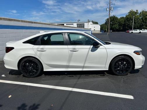 Platinum White Pearl 2026 Honda Civic Hybrid Sport