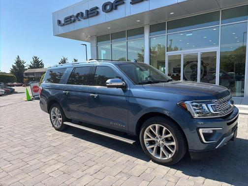 Blue Metallic 2019 Ford Expedition Max Platinum