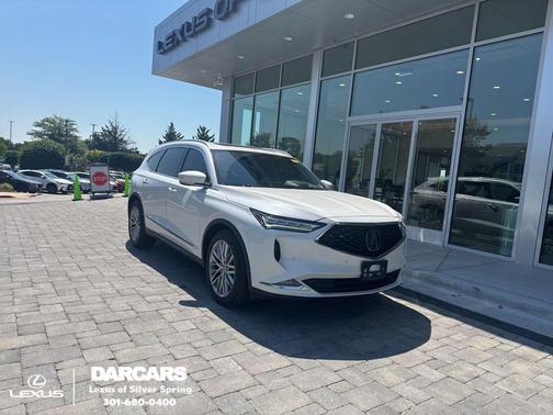 Platinum White Pearl 2023 Acura MDX Advance Package