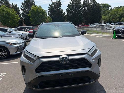 Silver Sky Metallic/Midnight Black Metallic 2022 Toyota RAV4 Hybrid SE
