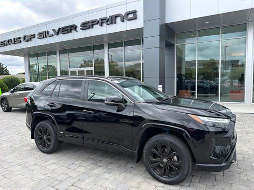 Midnight Black Metallic 2023 Toyota RAV4 Hybrid SE