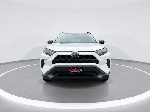 Super White 2021 Toyota RAV4 Hybrid LE
